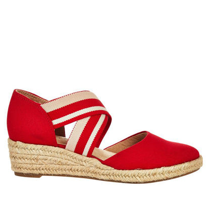 Freya | Women’s Orthopedic Cross-Strap Espadrille Flats