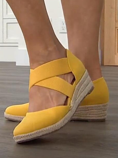 Freya | Women’s Orthopedic Cross-Strap Espadrille Flats