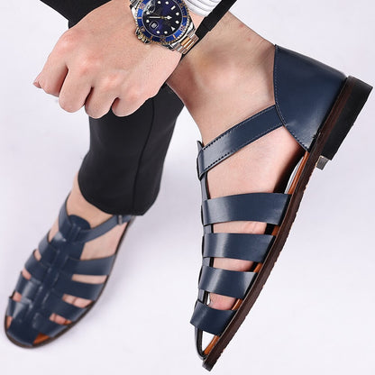 Alec | Men’s Orthopedic Leather Fisherman Sandals with Buckle Strap