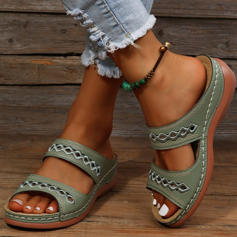 Bella | Orthopedic Comfort Sandals – Multi-Color Adjustable Straps