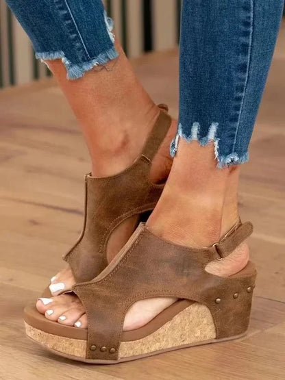 Dara | Women’s Orthopedic Open-Toe Wedge Sandals