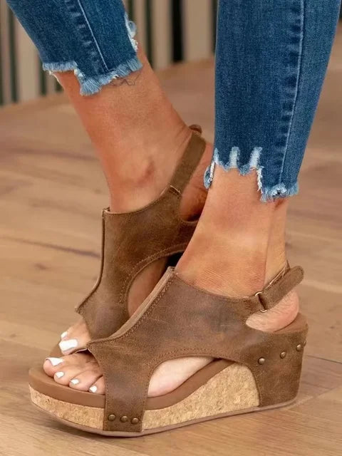 Dara | Women’s Orthopedic Open-Toe Wedge Sandals
