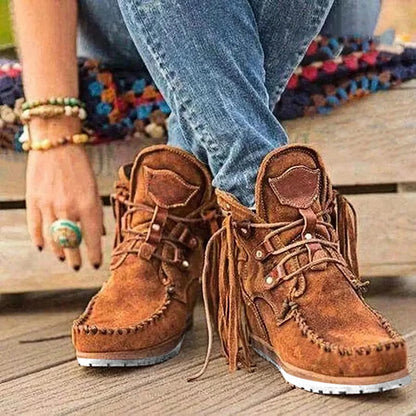 Delaney | Women’s Orthopedic Suede Moccasin Ankle Boots