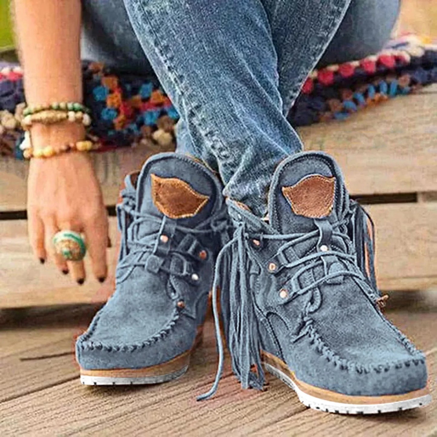 Delaney | Women’s Orthopedic Suede Moccasin Ankle Boots