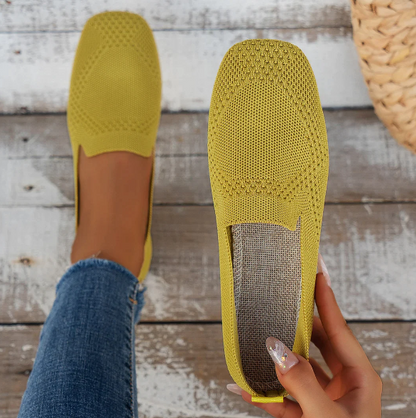 Rose | Women’s Orthopedic Knitted Slip-On Comfort Flats
