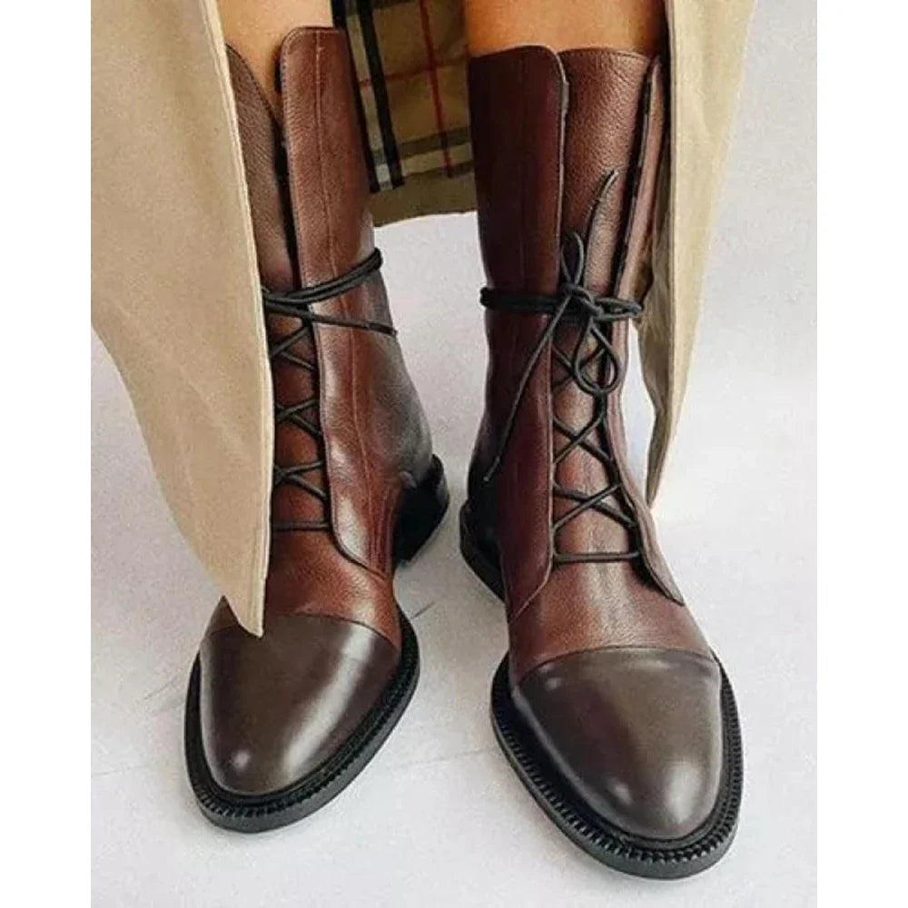 Lexi | Women’s Orthopedic Lace-Up Leather Boots