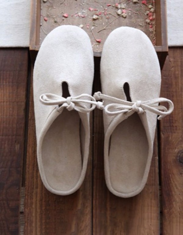Farah | Women’s Minimalist Orthopedic Soft Cotton Bow Slip-On Flats