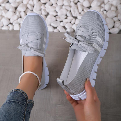 Orthopedic Balance Lace-Up Mesh Shoes - Comfort And Style