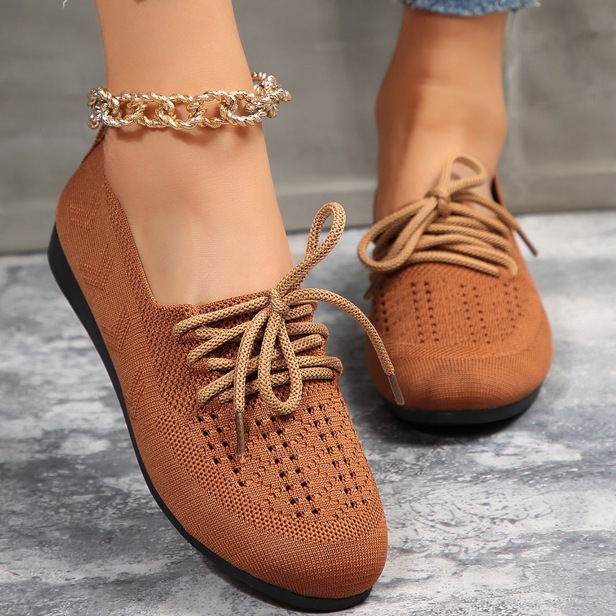 Orthopedic Balance Breathable Mesh Ballerina Flats - Unique Style And Comfort