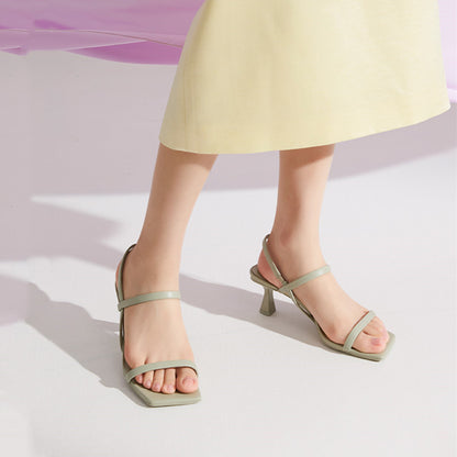 Yamila | Women’s Orthopedic Minimalist Kitten Heel Sandals