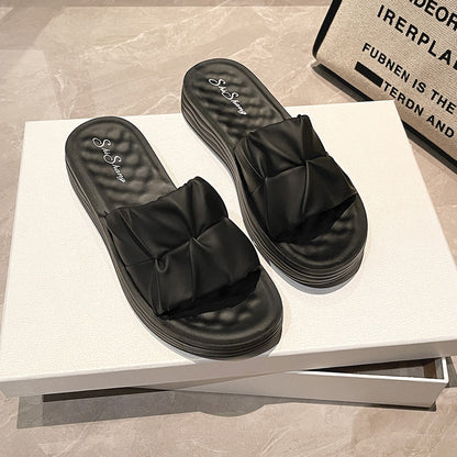 Orthopedic Balance | Cushioned Cross Strap Slide Sandals