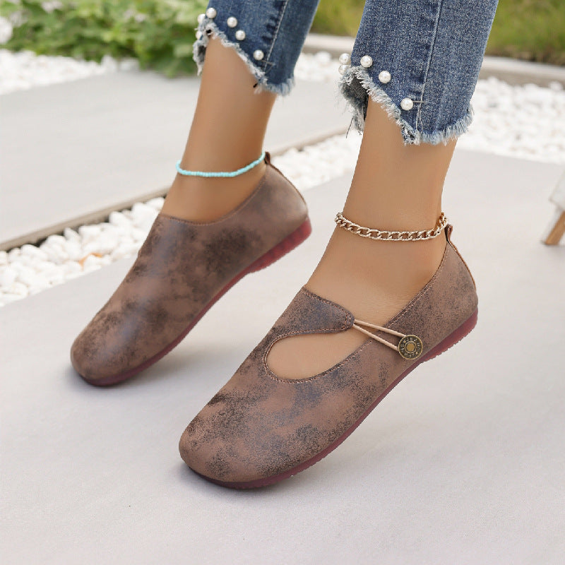 Orthopedic Balance Women’s Vintage Mary Jane Flats – Soft Comfort Everyday Walking Shoes