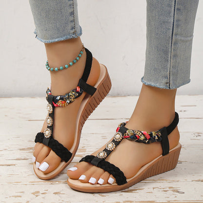 Orthopedic Balance Bohemian Braided Sandals  - Unique And Elegant