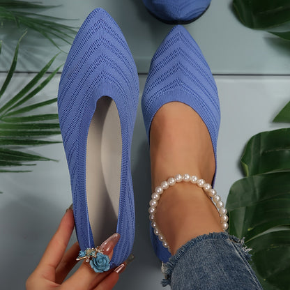 Emily | Women’s Orthopedic Pointed-Toe Knit Flats