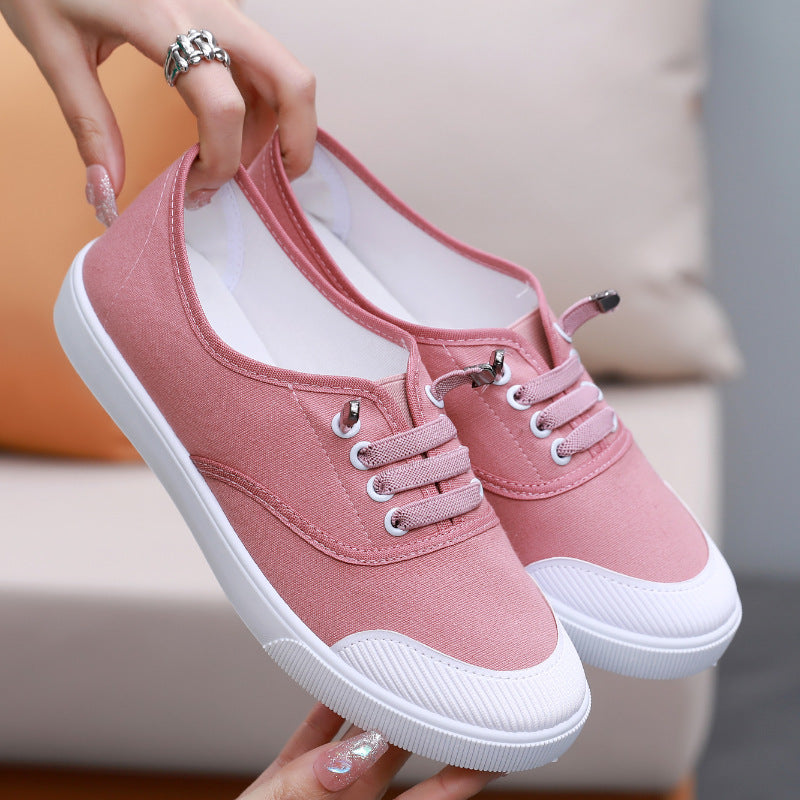 Orthopedic Balance Canvas Sneakers - Flat Sole Comfort