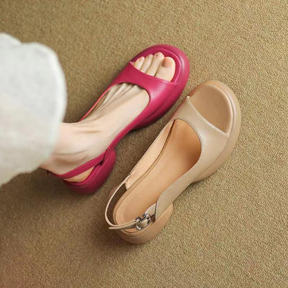Stellina | Women’s Orthopedic Peep Toe Slingback Wedge Sandals