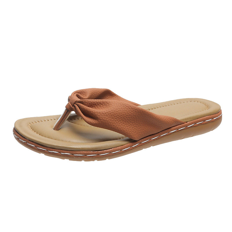 Orthopedic Balance Summer Slippers With Bow - Elegance And Comfort