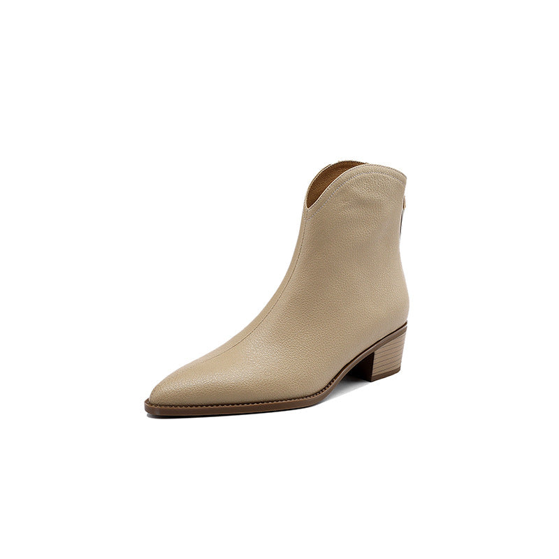Madhu | Minimalist Pointed-Toe Orthopedic Ankle Boots
