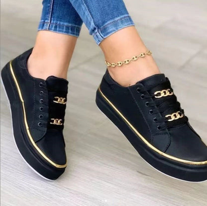 Orthopedic Balance Chain Flat Shoes - Comfort And Unique Style