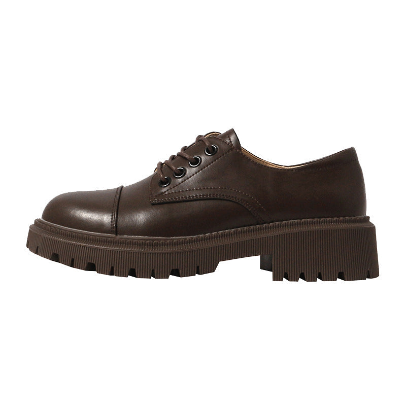 Orthopedic Balance Leather Platform Shoes - Supportive Heel