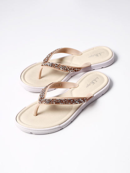 Briony | Women’s Orthopedic Rhinestone Comfort Flip Flop Sandals