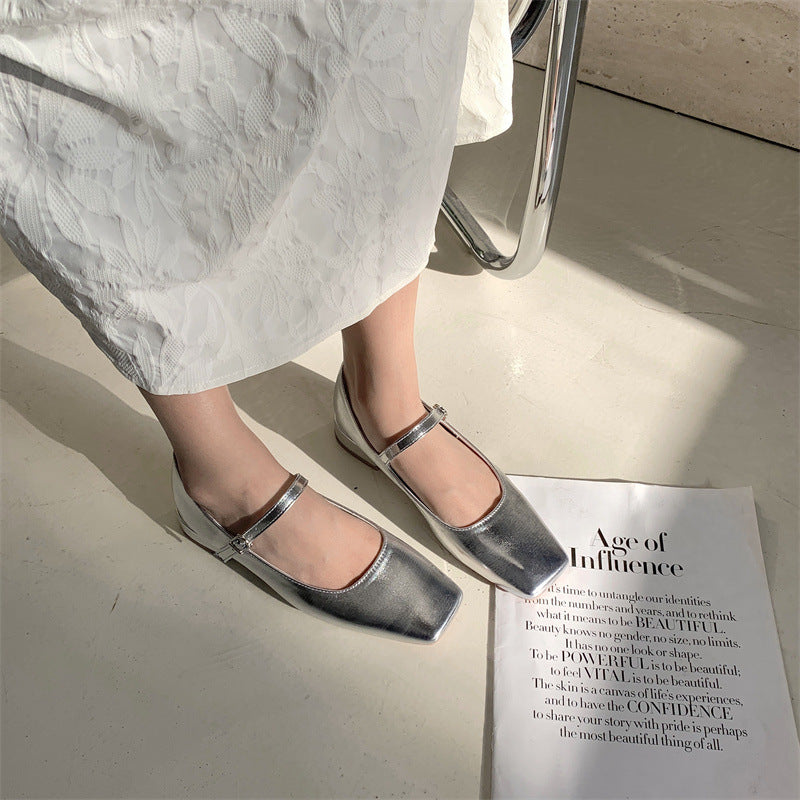 Orthopedic Balance | Transparent Strap Pointed Toe Flats