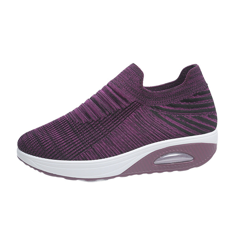 Orthopedic Balance Lightweight And Breathable Striped Mesh Shoes