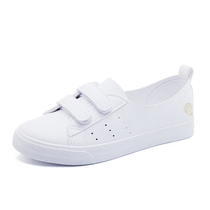Orthopedic Balance Women’s White Velcro Sneakers – Lightweight Casual Walking Shoes