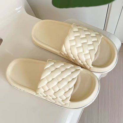 Orthopedic Balance Cloud Cushion Slides – Ultra-Soft Woven Comfort Slippers