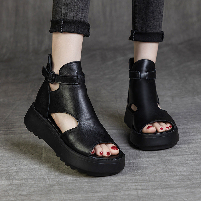 Orthopedic Balance Peep-Toe Ankle Boot Sandals