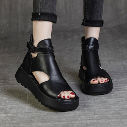 Orthopedic Balance Peep-Toe Ankle Boot Sandals