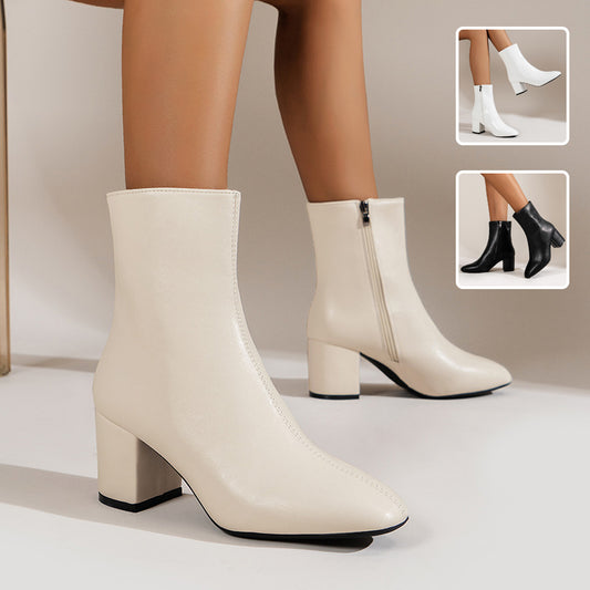 Mallory | Classic Block-Heel Ankle Boots