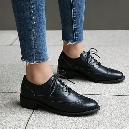 Orthopedic Balance Retro Oxfords - Lace-Up Comfort Shoes