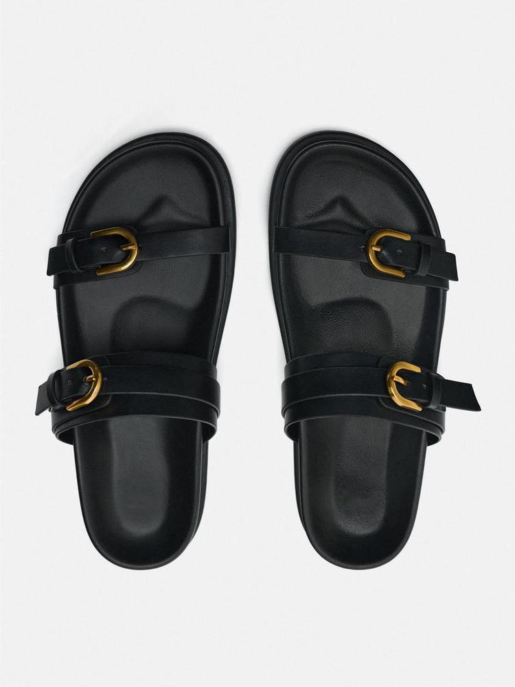 Orthopedic Balance Double-Buckle Comfort Slide Sandals