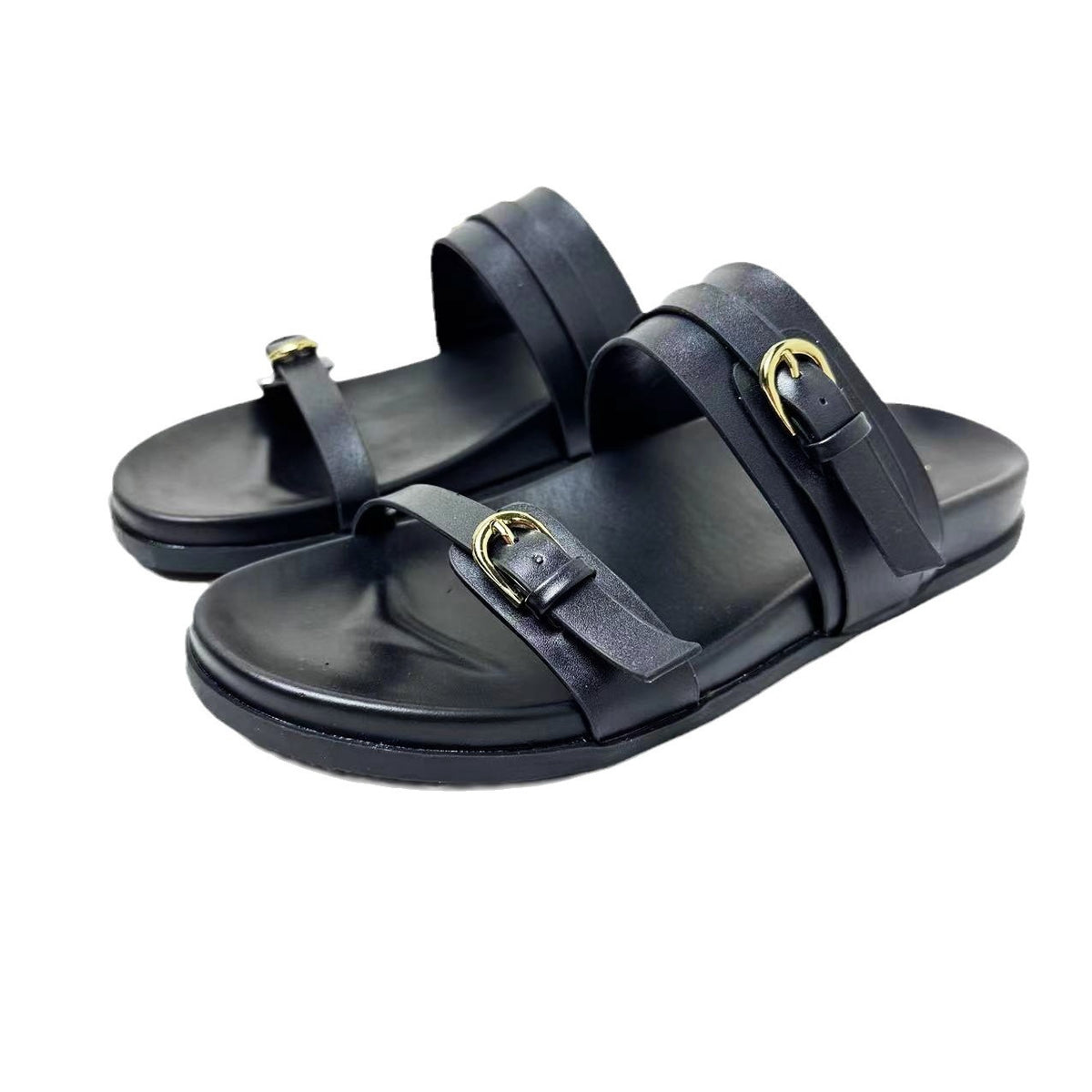 Orthopedic Balance Double-Buckle Comfort Slide Sandals