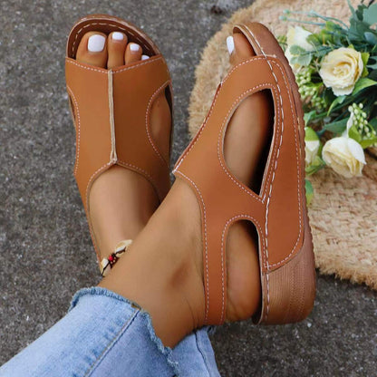 Orthopedic Balance Wedge Sandals - Elastic Band Comfort