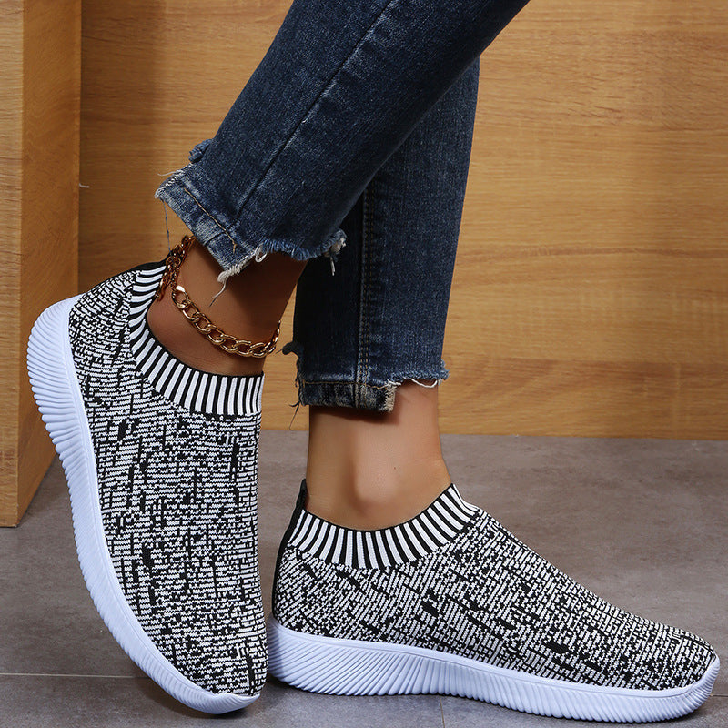 Orthopedic Balance Stripe Knit Shoes: Unique And Comfortable For Everyone