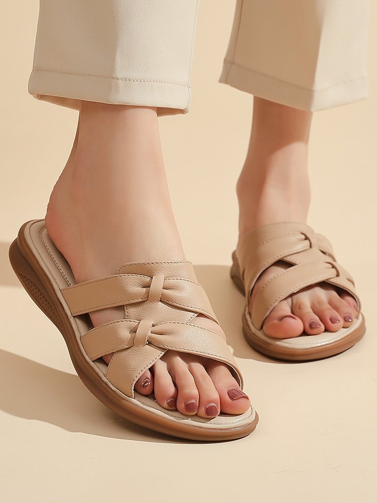 Orthopedic Balance Braided Comfort Slide Sandals