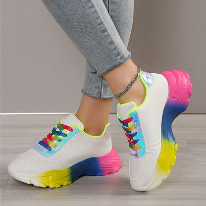 Orthopedic Balance Rainbow Sports Sneakers - Unique Style And Comfort