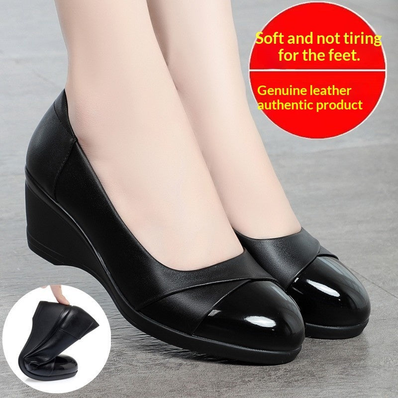 Orthopedic Balance Soft Leather Shoes For Mothers: Comfort And Elegance