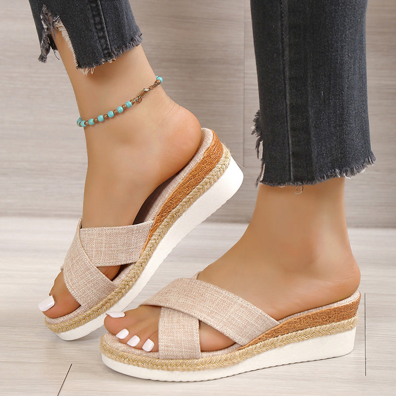 Orthopedic Balance Hemp Wedge Sandals - Summer Uniqueness