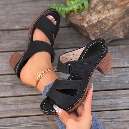 Orthopedic Balance Unique Square-Heeled Sandals For A Stylish Summer