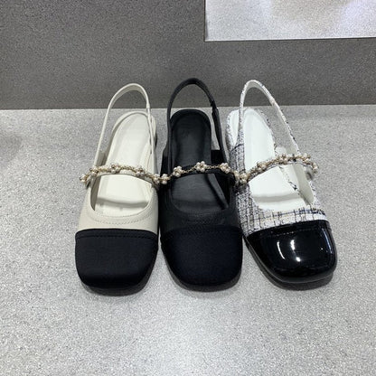 Orthopedic Balance Flat Shoes - Square Toe Elastic Band