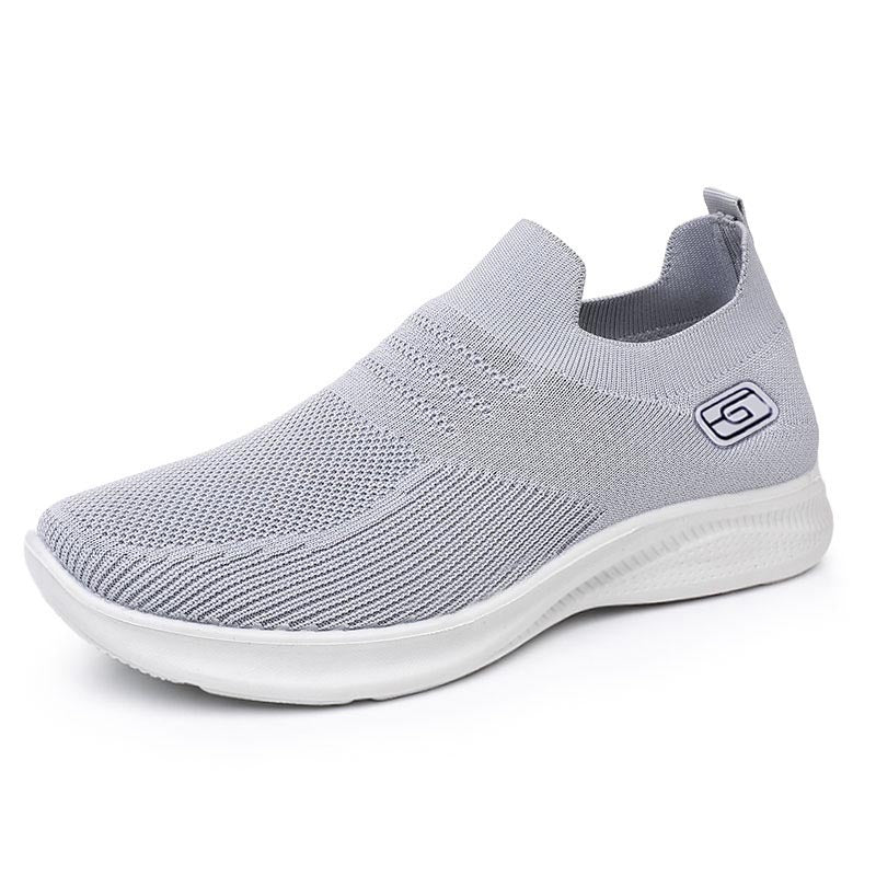 Orthopedic Balance Women’s Knit Slip-On Sneakers – Lightweight Breathable Comfort Shoes
