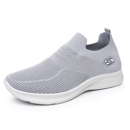 Orthopedic Balance Women’s Knit Slip-On Sneakers – Lightweight Breathable Comfort Shoes