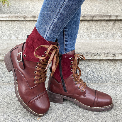 Mabyn | TrailCharm Orthopedic Lace-Up Ankle Boots