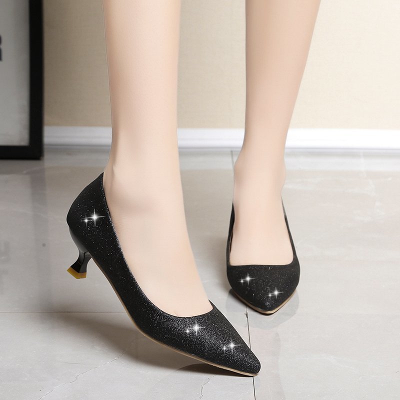 Orthopedic Balance Low-Cut Heel Shoes - Elegant Support