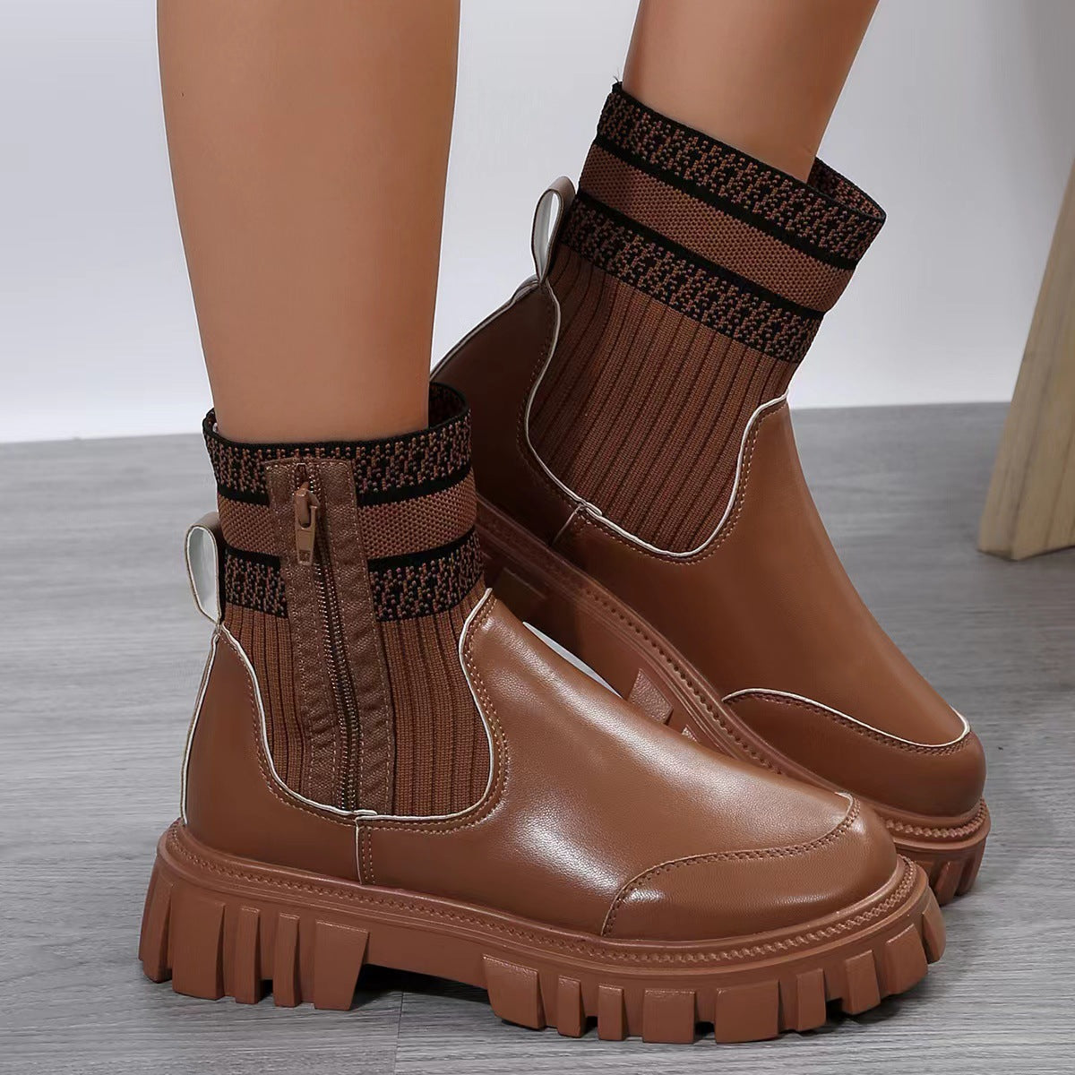 Madelyn | UrbanFlex Orthopedic Chunky Ankle Boots
