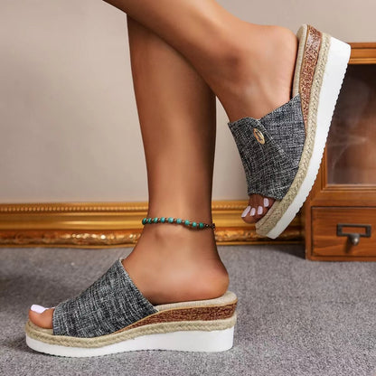 Orthopedic Platform Comfort Slide Sandals