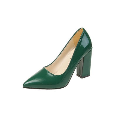 Orthopedic Balance Bold Block Heel Pumps – Elegant Comfort Statement Heels